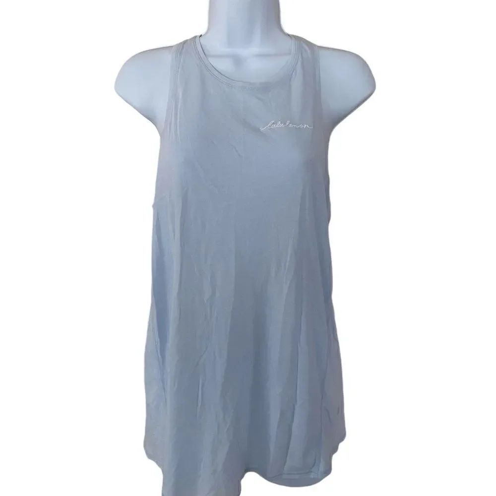 Lululemon Lt Blue Open Back Tank